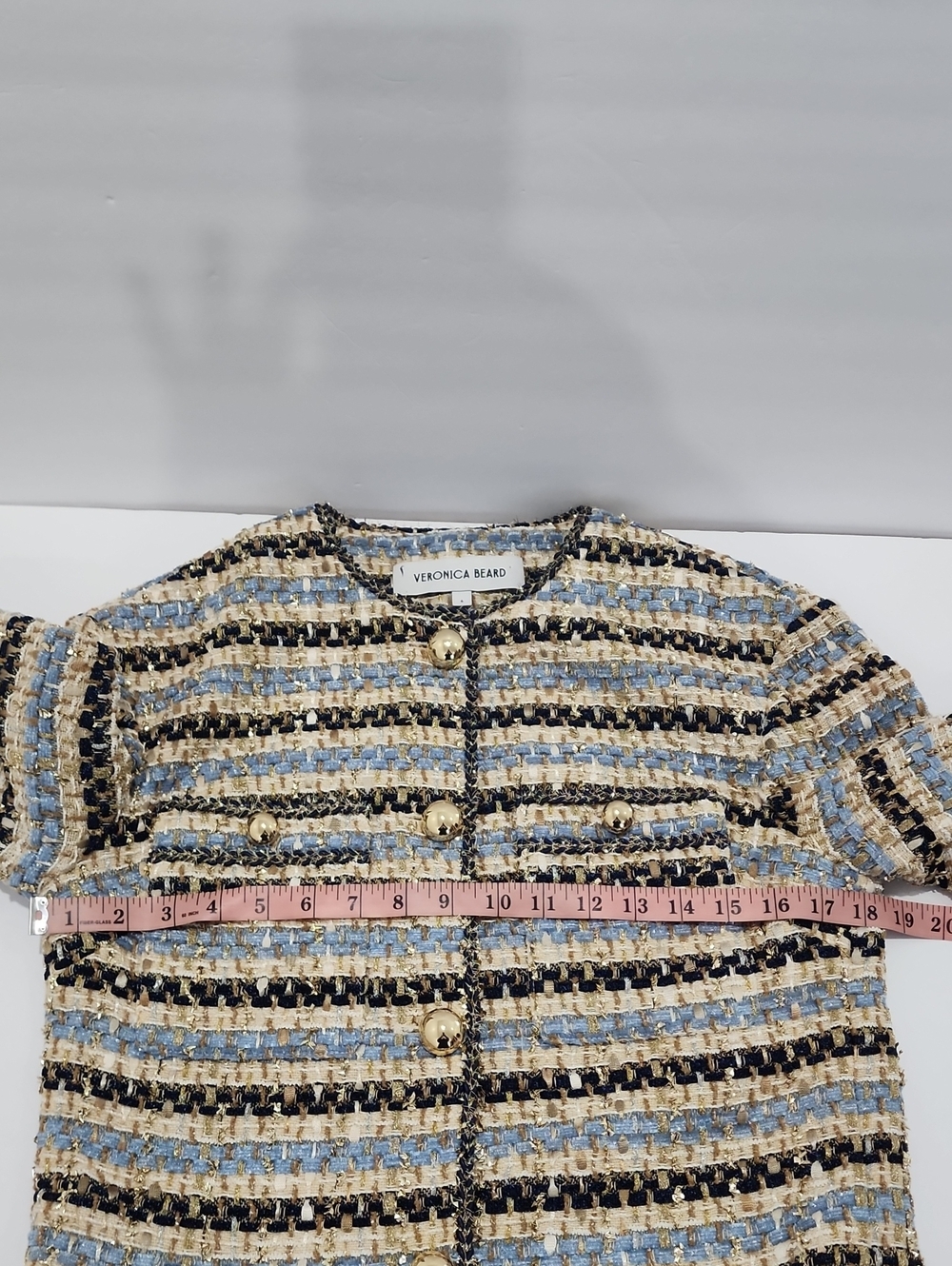 Veronica Beard Sumira Metallic Tweed Jacket - Picture 11 of 16